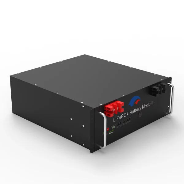 48V 100AH Rack Mount LiFePO4 Battery 4.8kWh High-Density Energy Storage for Solar Backup Power & Off-Grid Systems