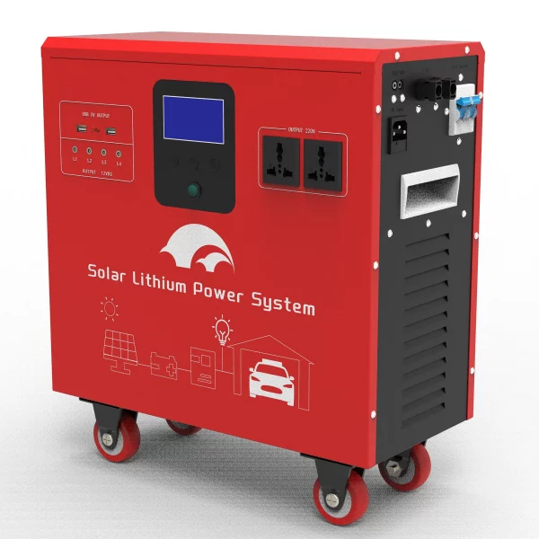 12.8V 100Ah 1000W All In One Lithium Iron Phosphate Battery 1.28Kwh Built-in Inverter for Home Energy Storage and Backup Power Supply