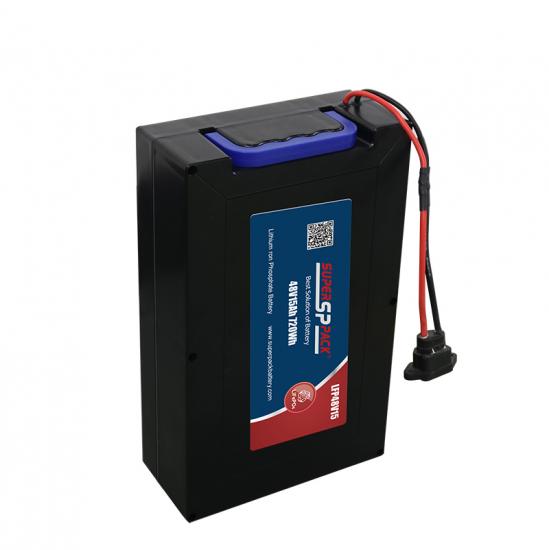 48V15Ah Lithium Battery Pack 720Wh LiFePO4 2000+ Cycles for Electric Motorcycles & Tricycles Superpack