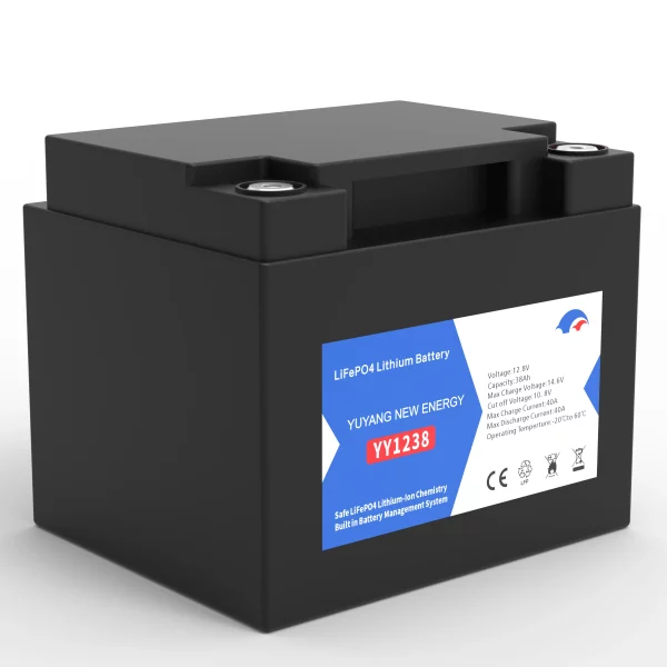 12.8V 38AH Plastic Case LiFePO4 Battery 0.49Kwh High Cycle Life for Solar Energy Storage and Backup Power Yuyang