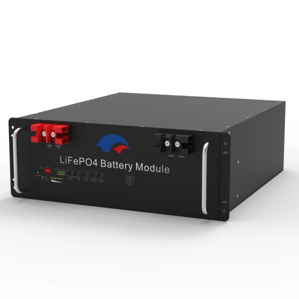 48V 100AH Rack Mount LiFePO4 Battery 4.8kWh High-Density Energy Storage for Solar Backup Power & Off-Grid Systems