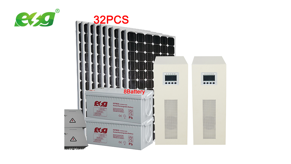 All in one (10.24kwh) Plug & Play High PV Acceptance Off-Grid Solar Storage System