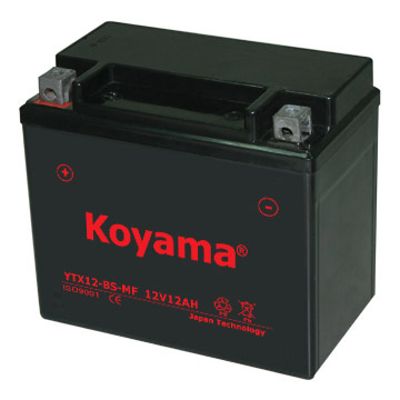 Ytx12-BS-Mf Sealed Maintenance Free Battery 12V 10Ah Spill-Proof Shock-Resistant for Motorcycles Scooters ATVs KOYAMA