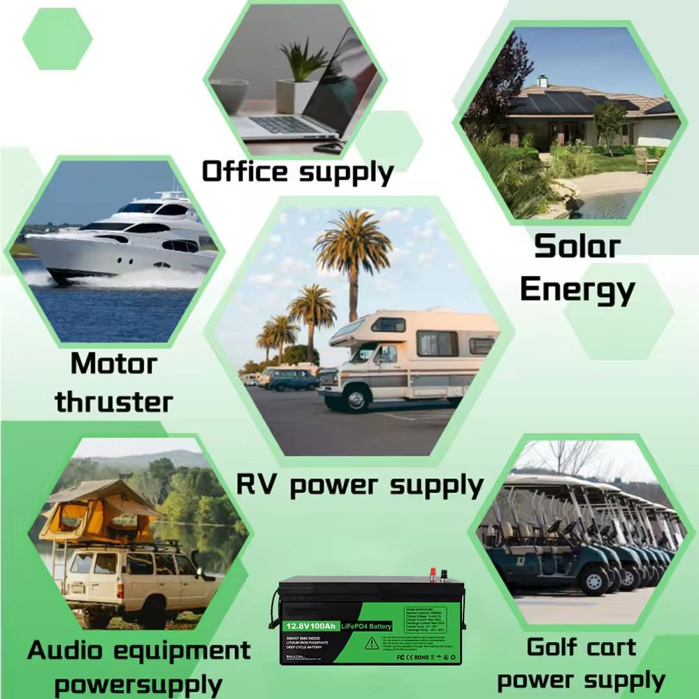 12v 50Ah Lithium Ion Battery LiFePO4 6000 Cycles Solar Off-Grid Marine RV JMHPOWER