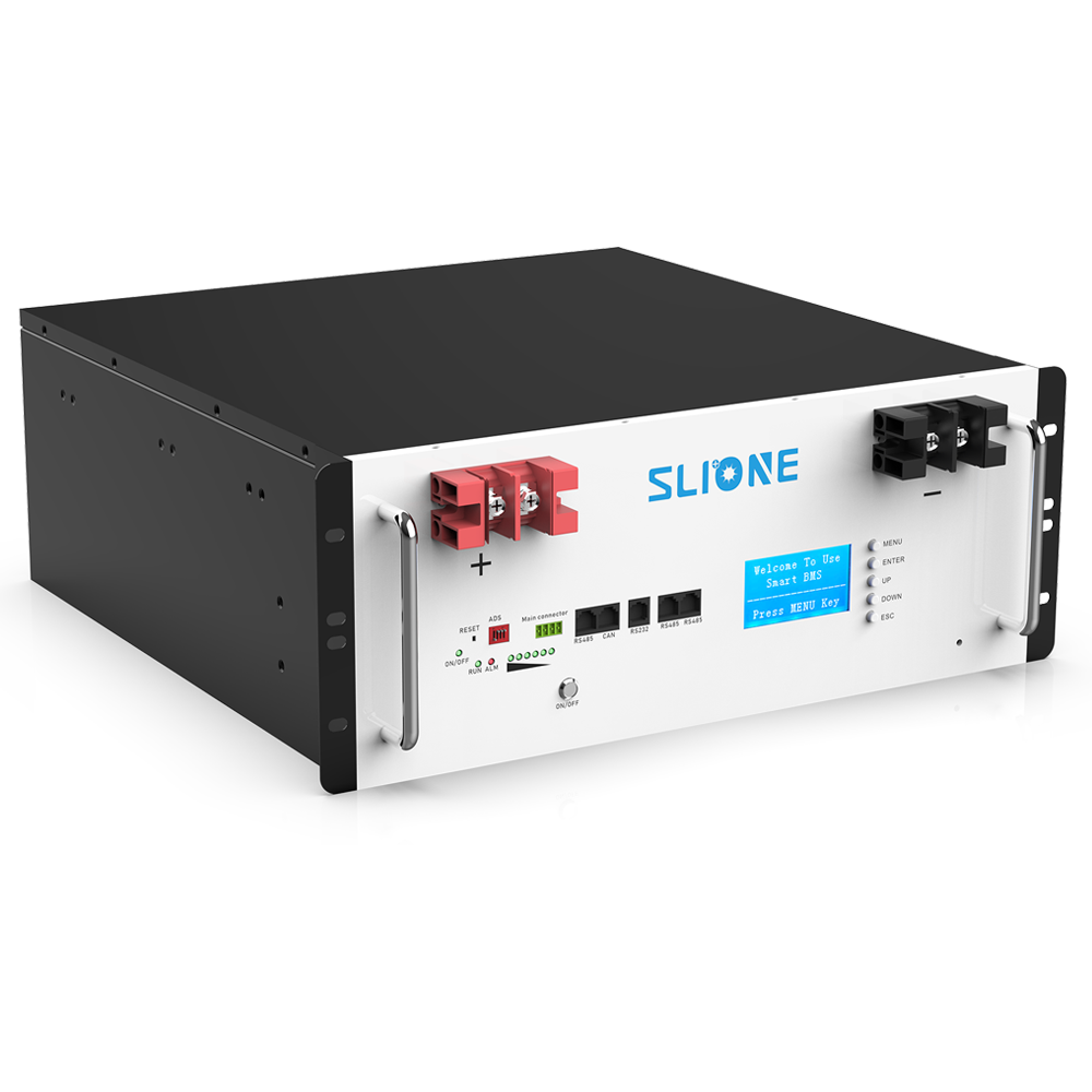 48V 200Ah LiFePo4 Energy Storage Battery Rack-Mounted for Industrial UPS Backup, Home and Office Power Supply