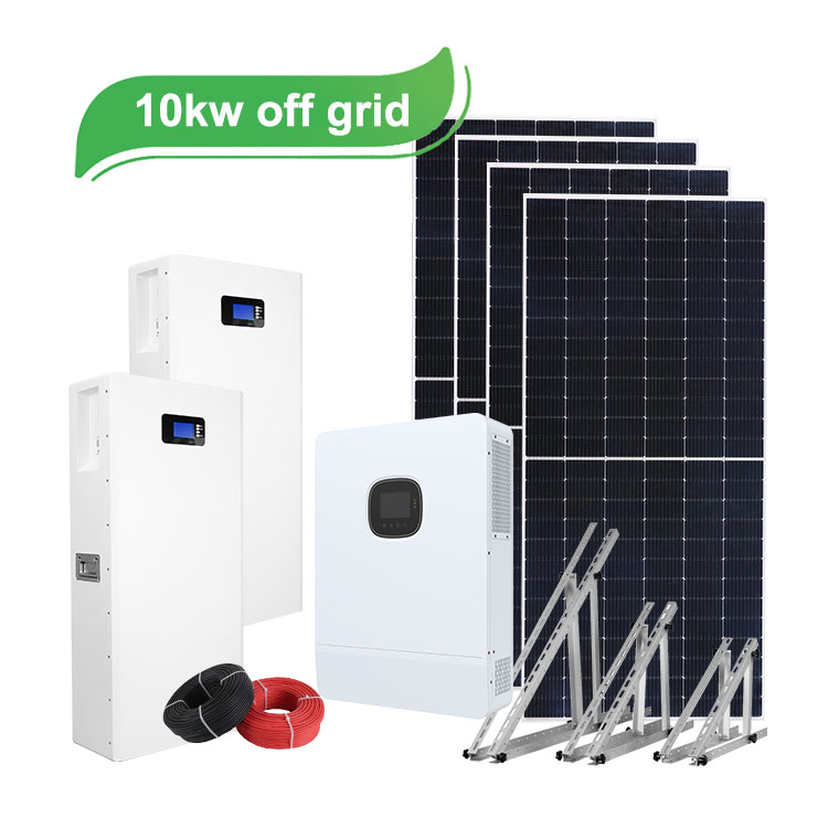 10kw Off Grid Solar Power System 20kWh Lithium Battery 550Watt Panels for Homes and Commercial Use