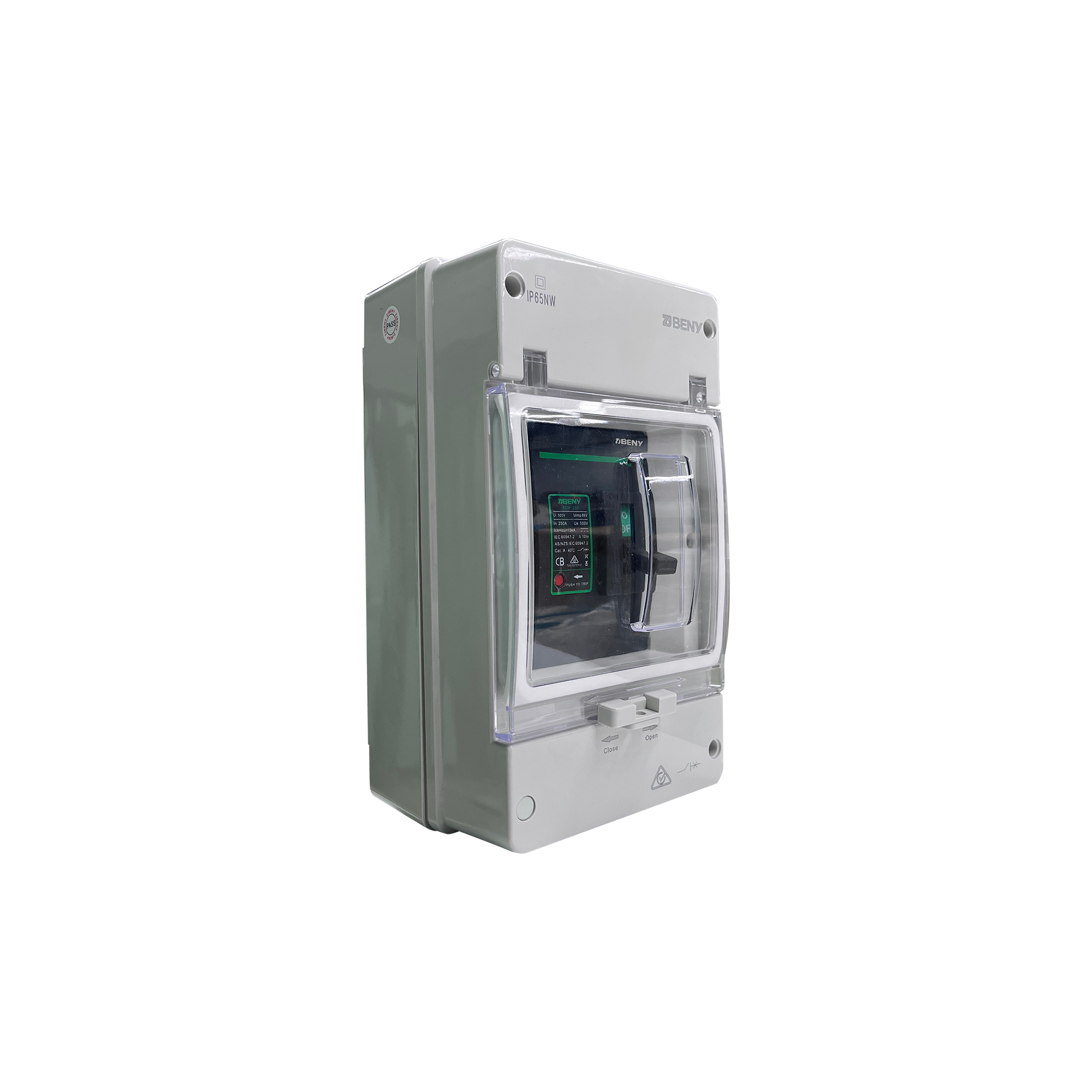 DC Circuit Breaker High Breaking Capacity IP65 UV Resistant for Solar and Energy Storage Systems Hinen