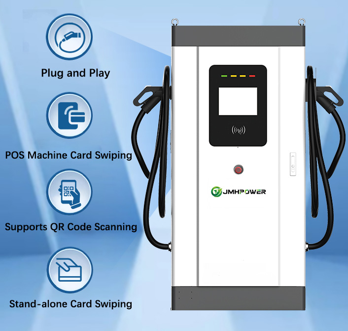160KW 380V 400V 440V DC Public Dual Electric Car Chargers High-Power Fast Charging for Commercial EV Stations INTEK