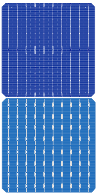 M10-PERC Cell High Efficiency 182mm x 182mm 160±20um Thickness ≥23.5% Front-side Efficiency for Solar Modules