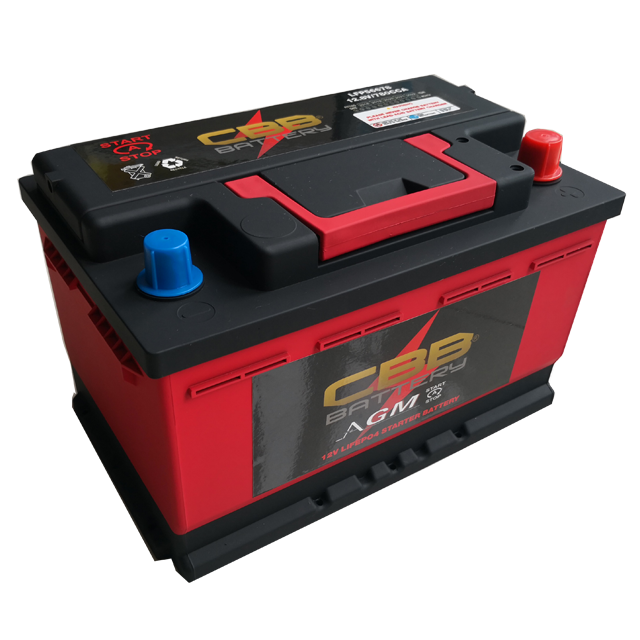 12V 40ah Lithium Battery DIN Standard AGM Car Battery High CCA 780A Start-Stop Micro-Hybrid Vehicle CBB