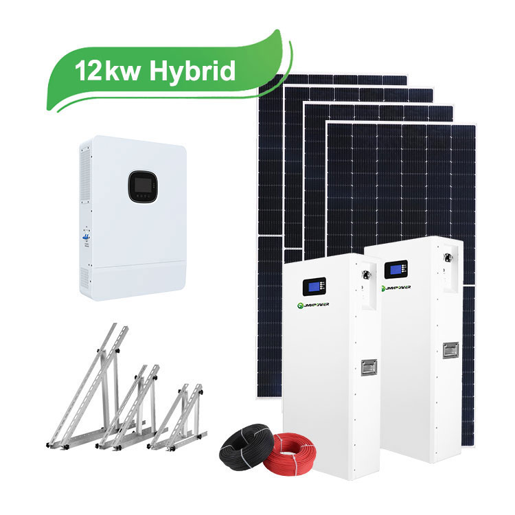 12kw Hybrid Solar Power System 3 Phase 380V/400V with Battery Storage for Home and Factory JMHPOWER