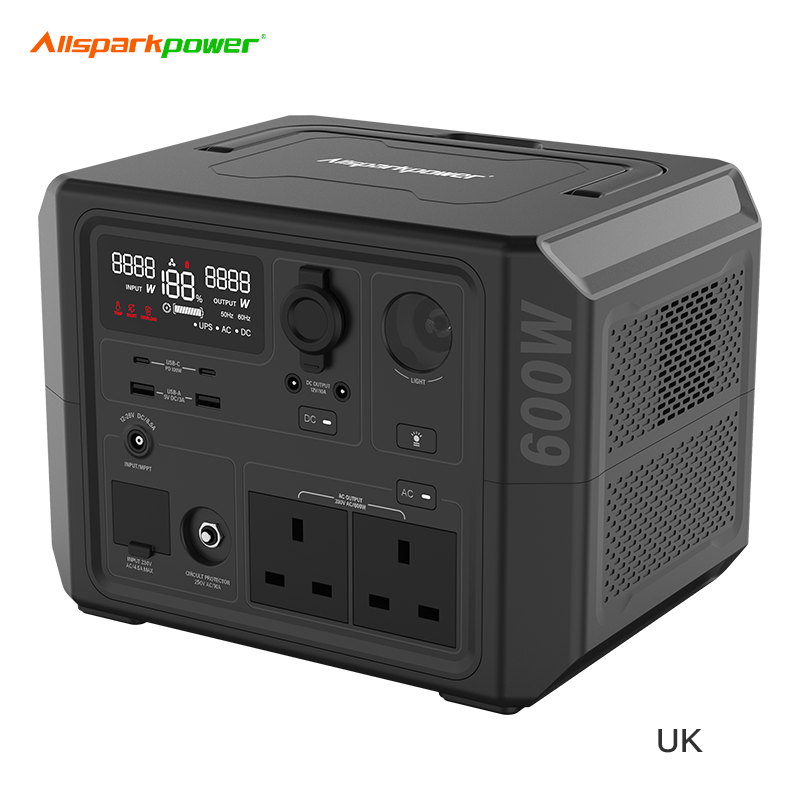 BP601-Portable Solar Powered Generators High-Capacity Off-Grid Solar Power Station for Camping and Emergency Use
