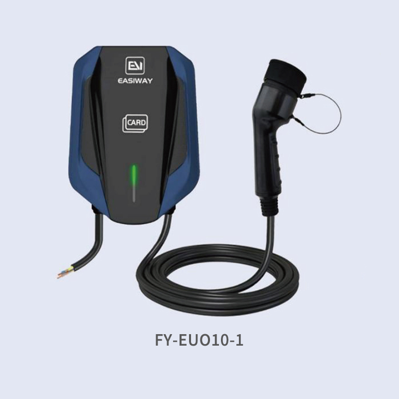 EU V8 Model Wall-Mounted Lndicator Ev Charger RFID Charging, Low Power Consumption for Home and Commercial Use