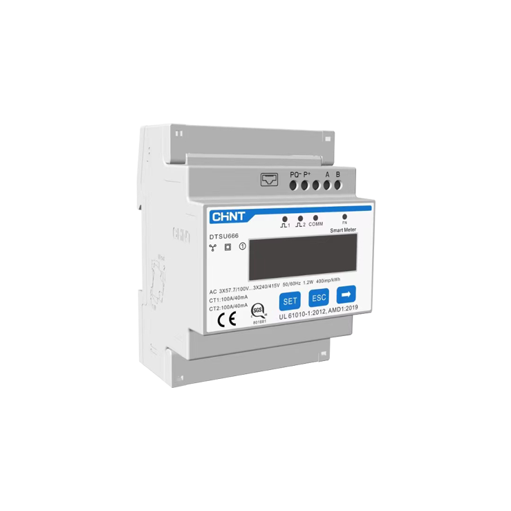 Energy Meter (double channel) Class 1 Accuracy, Wide LCD Display for H6000-EU H12000H-EU Monitoring