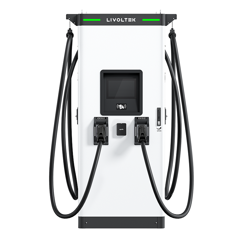 MF DC Charging Station 240kW Dual Output CCS2 GB/T Fast Charging for EV Fleet Depot LIVOLTEK