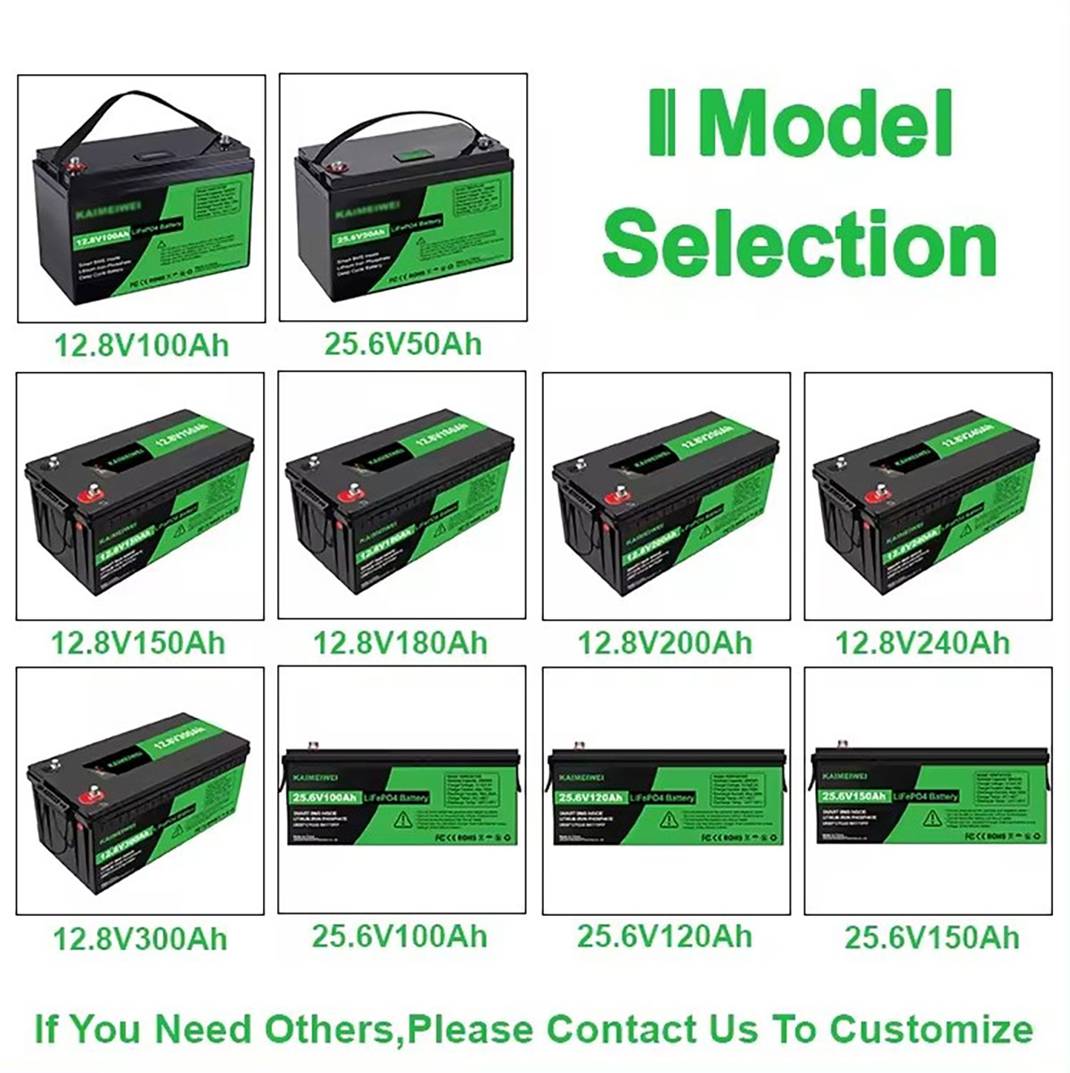 12v 50Ah Lithium Ion Battery LiFePO4 6000 Cycles Solar Off-Grid Marine RV JMHPOWER