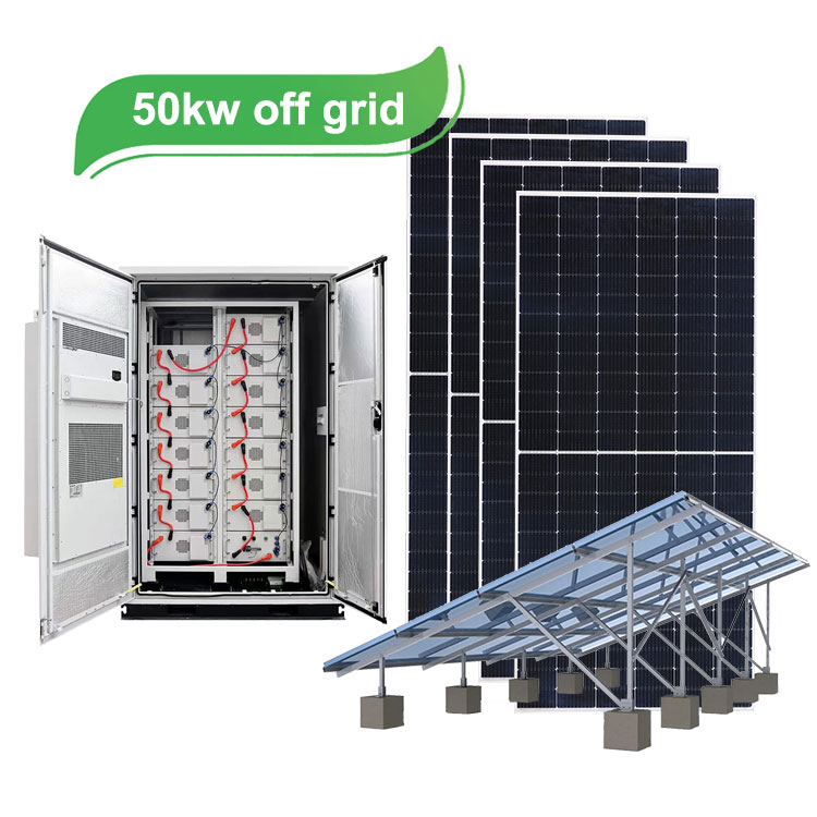 50kw Off Grid Solar Power System 100kWh Lithium Battery 550W Mono Panels for Enterprises and Remote Power Stations