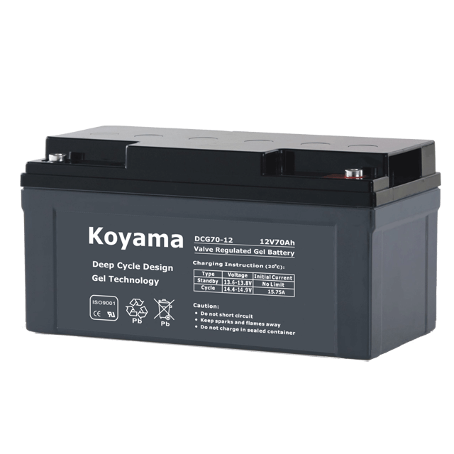 12V70AH Deep Cycle Gel Battery DCG70-12 Maintenance-Free Long-Life for Solar Storage and Backup Power US POWER