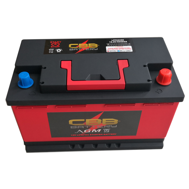 12V45ah LiFePO4 Lithium Starter Battery High CCA 860A Engine Start Stop Micro-Hybrid Vehicle CBB