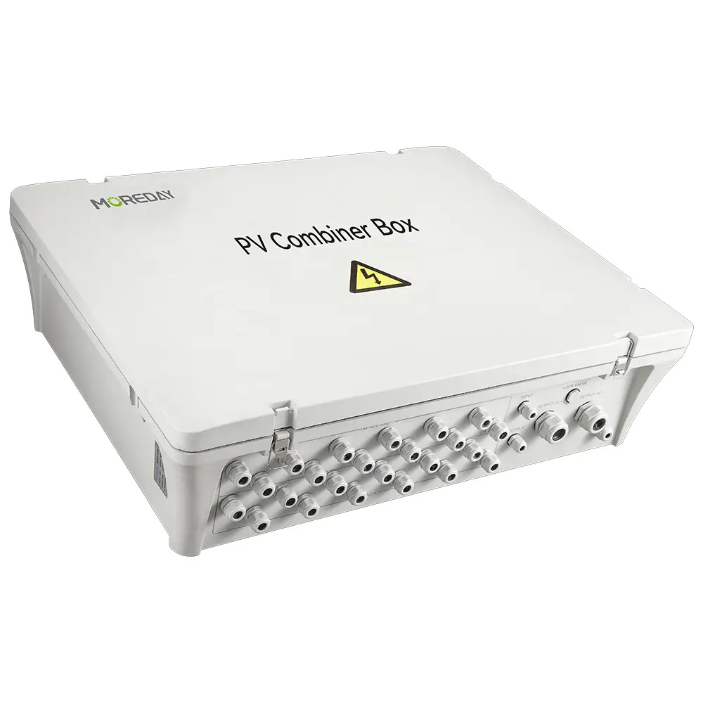 PV DC Combiner Box 24 Strings 1500V IP65 Waterproof 24-in-1 for Solar PV Systems MOREDAY
