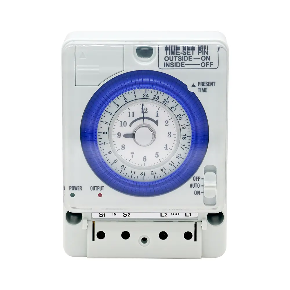 TB388 Timer Switch 100-240VAC Quartz Motor 24-Hour Programmable for Swimming Pool Systems