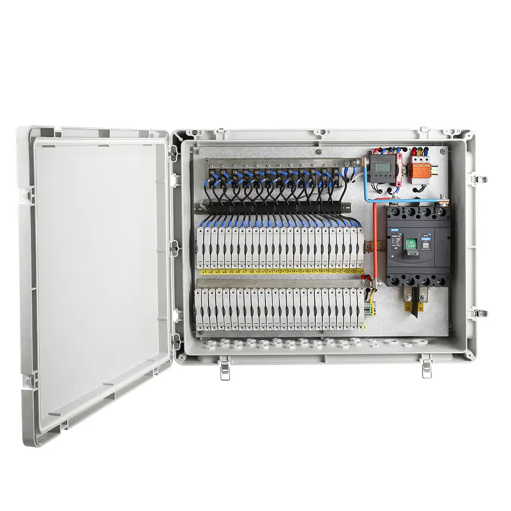 PV DC Combiner Box 24 Strings 1500V IP65 Waterproof 24-in-1 for Solar PV Systems MOREDAY
