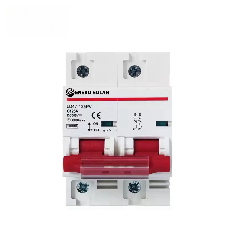 DC Breaker 2P 125A 500V Solar PV System Protection ENSKO SOLAR