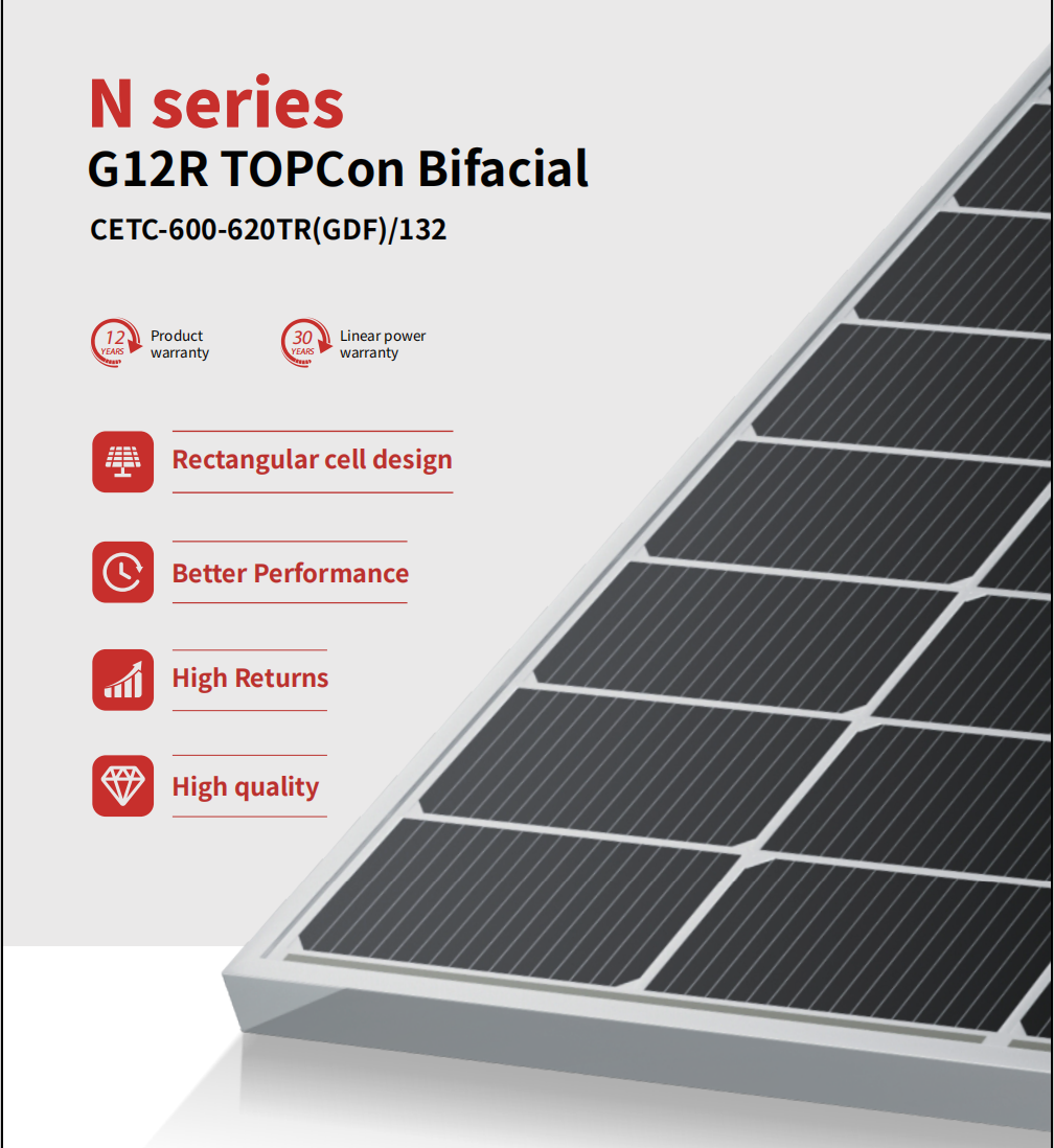 Solar Panel 525W N-Type Double Glass Mono High Efficiency for Residential and Commercial PV Systems ENSKO SOLAR