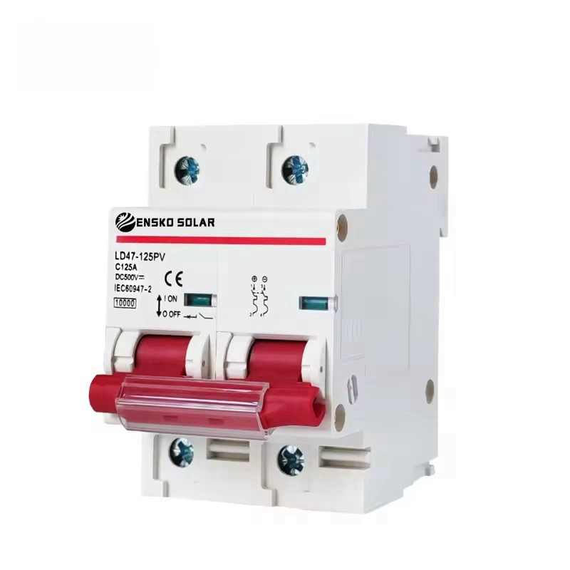 DC Breaker 2P 125A 500V Solar PV System Protection ENSKO SOLAR