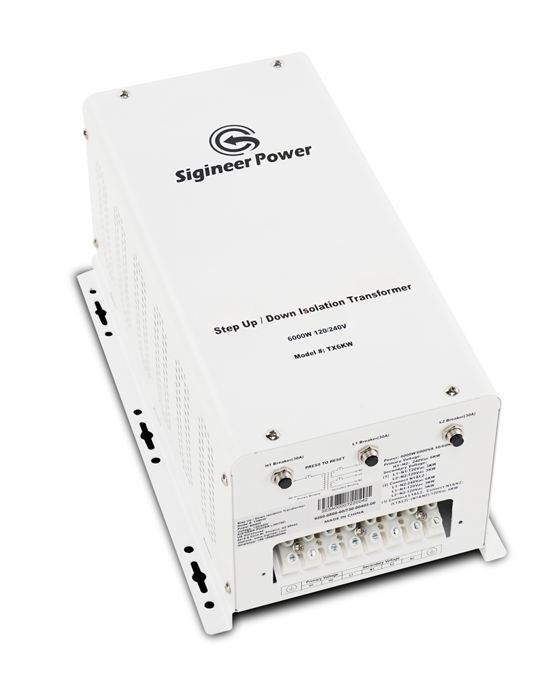 6000W 120V 240V Step Up Down Transformer Voltage Converter Heavy-Duty Isolation for Industrial & Renewable Energy Systems Sigineer