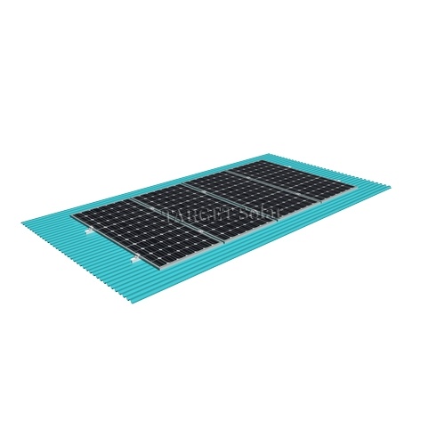 Color Steel Tile Roof Photovoltaic Bracket TS08 Aluminum Alloy, Anodized Corrosion-Resistant for Solar Rooftop PV Installation