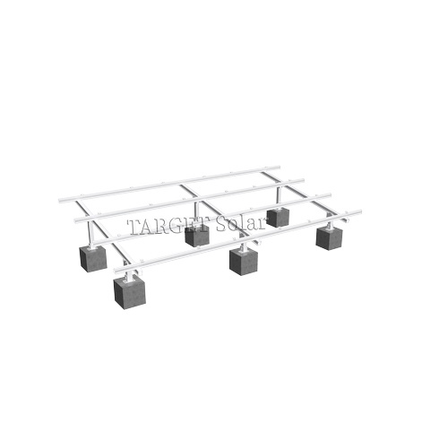 Array Rooftop PV Brackets TS02 Aluminum Stainless Steel Corrosion-Resistant for Solar Panel Mounting