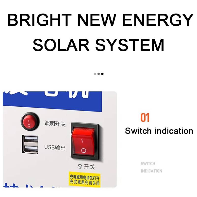 Solar System 0.8-5kW Dual-Period Design for Home Use with LCD Display and USB Charging Bright New Energy