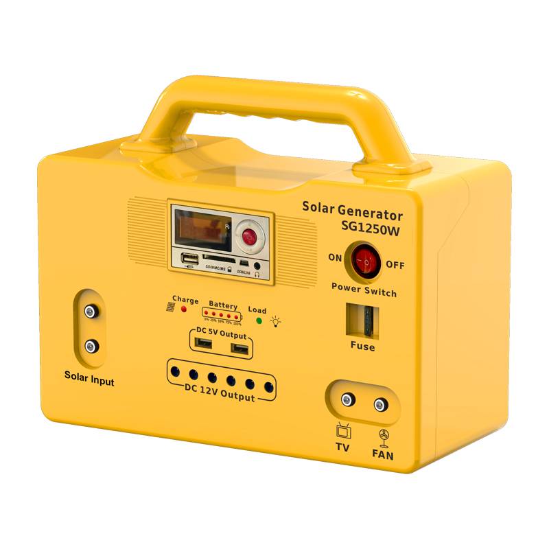 Solar System Portable Off-Grid Power Supply with High Efficiency Panels and Built-in Battery for Home Use Bright New Energy