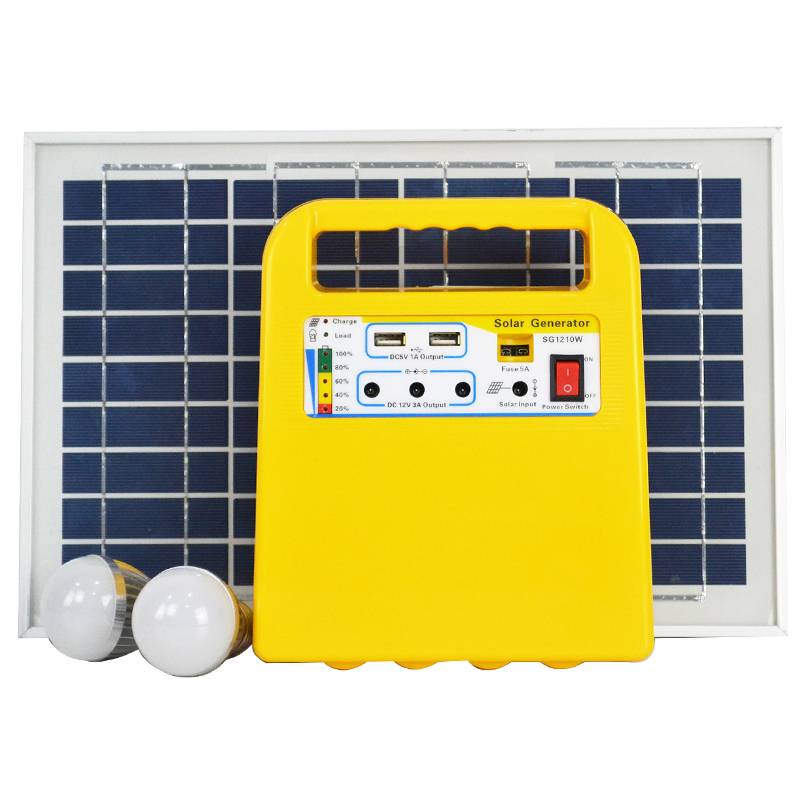Solar System Portable Off-Grid Power Supply with High Efficiency Panels and Built-in Battery for Home Use Bright New Energy