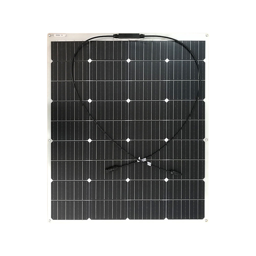 18V 100W Monocrystalline Flexible Solar Panel Ultra-light Waterproof 3mm Thin for RVs Boats Yachts Golf Carts Xinpuguang