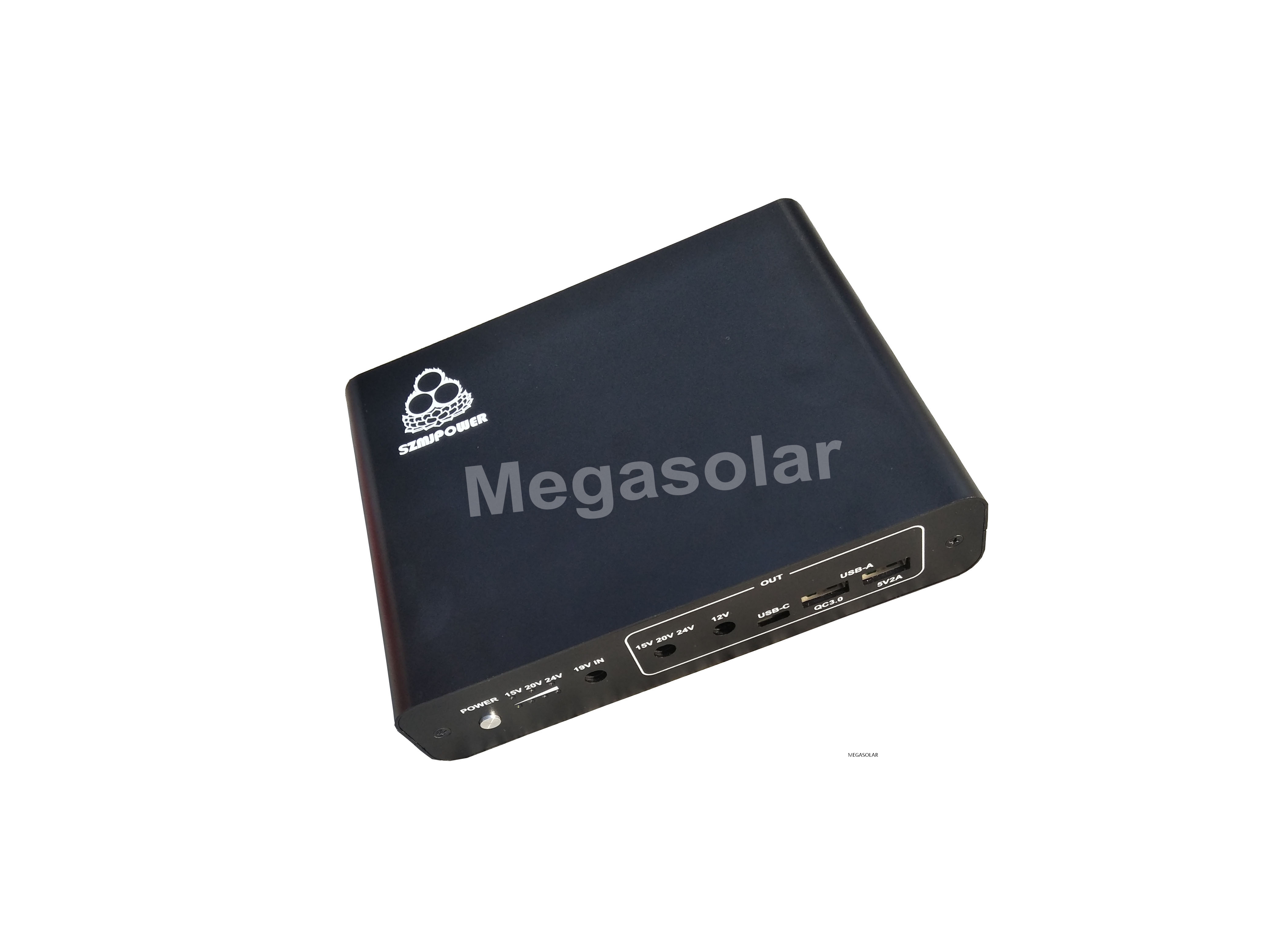15000mAh Solar Power Bank 60W Solar Input 36W AC Input Dual USB-A Output Outdoor Camping Emergency Charging