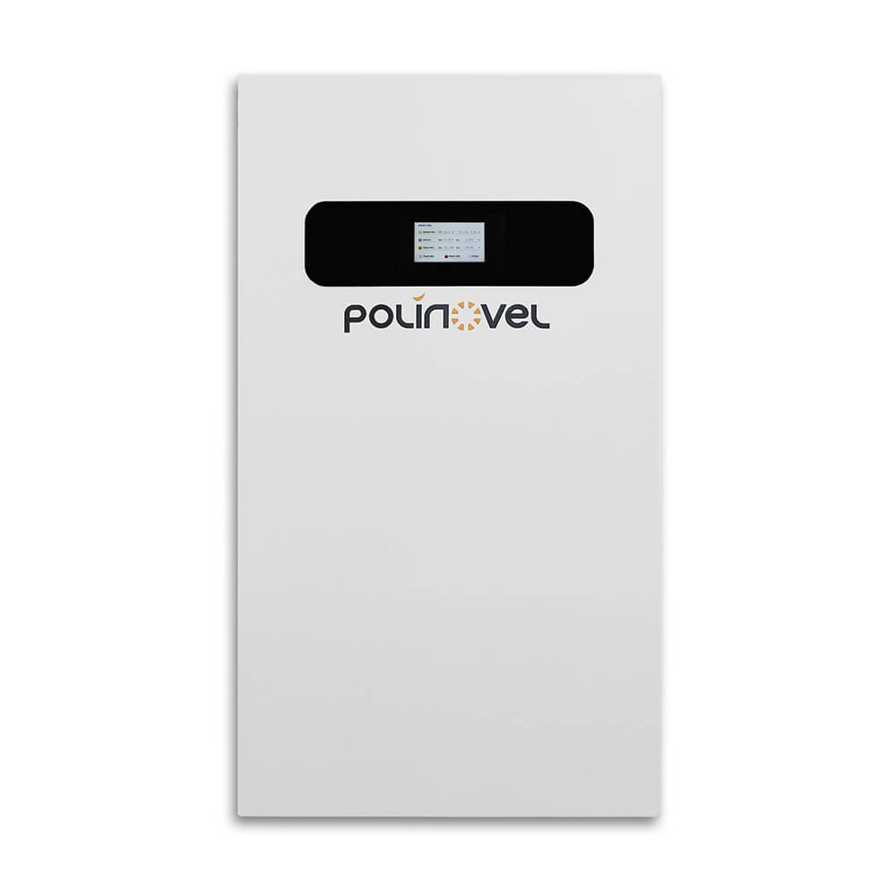 Power Wall Lithium Energy Storage Battery 75mm Slim Design for Home Backup & Solar Storage Polinovel