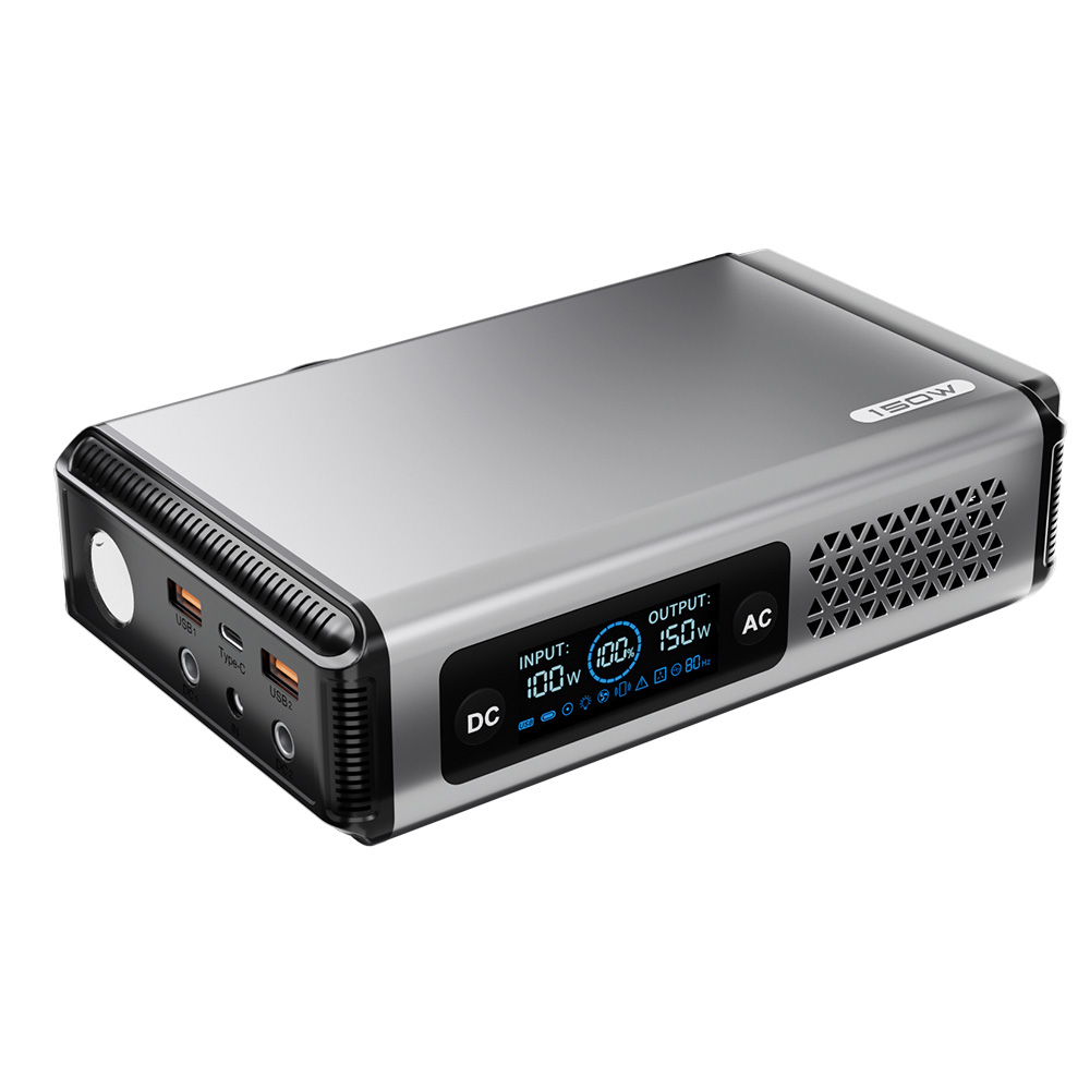 Portable Power Station 150W Rechargeable Lithium Battery for Outdoor Camping and Emergency Backup TOPA