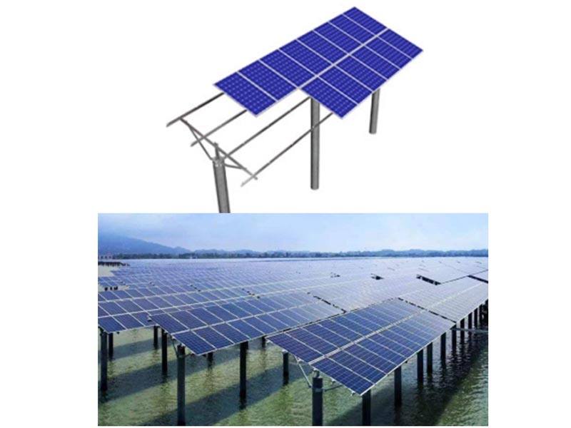 C&I Solar Mounting Bracket 0°-60° Adjustable 60m/s Wind Load 1.6KN/m2 Snow Load for Flat Roof Commercial Industrial Installations