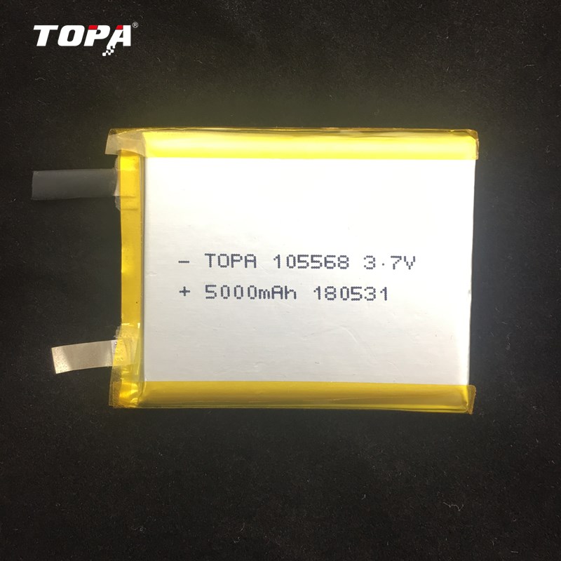 Li-Polymer Battery 3.7V 5000mAh High Capacity Long Cycle Life for Mobile Devices and Portable Electronics TOPA