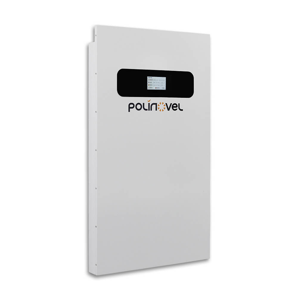 Power Wall Lithium Energy Storage Battery 75mm Slim Design for Home Backup & Solar Storage Polinovel