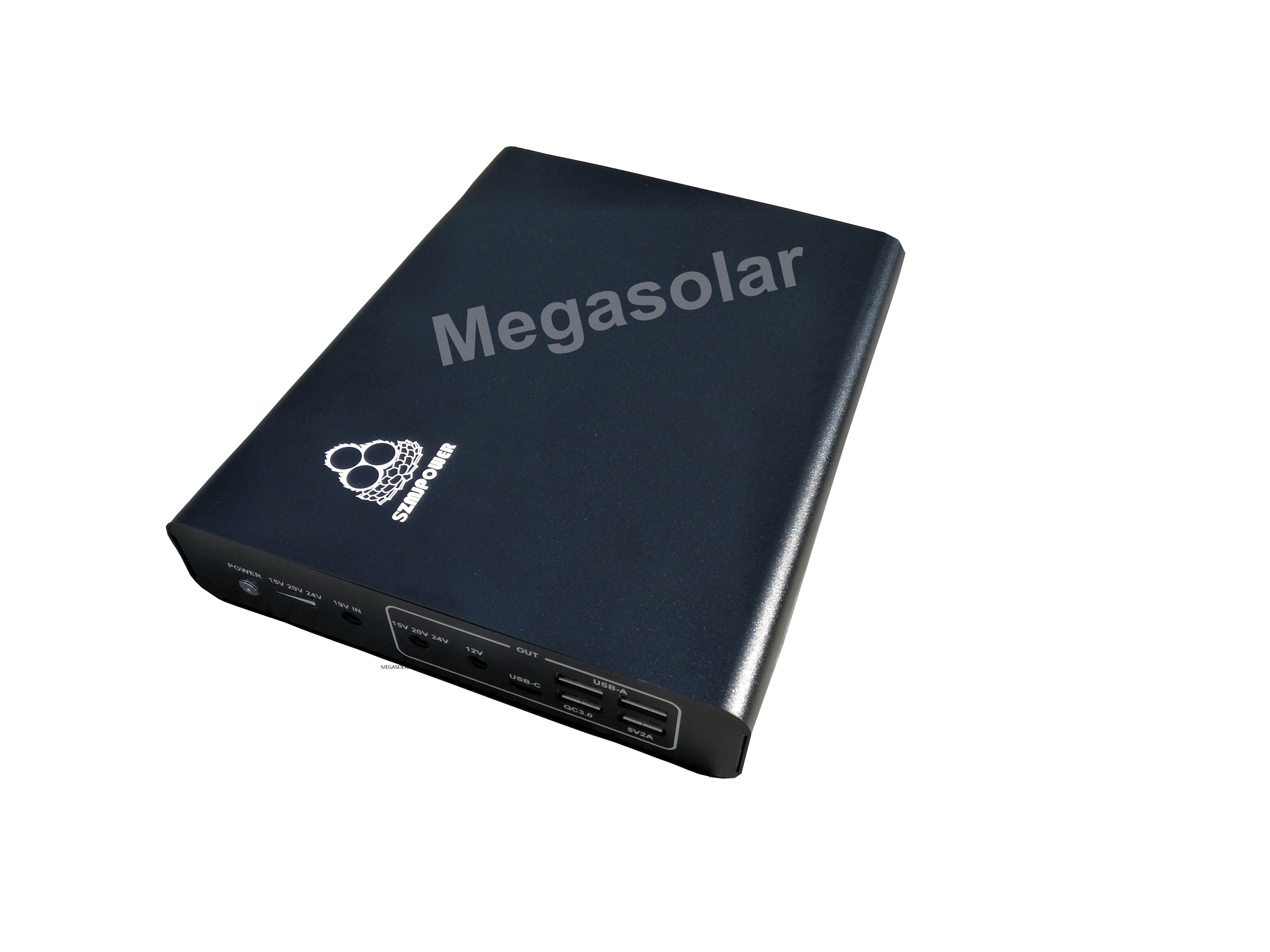 30000mAh Solar Power Bank 60W Solar Input 4 USB-A Outputs Outdoor Camping Emergency Charging