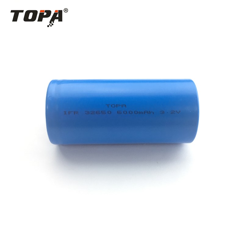 LiFePo4 32650 6000 mAh Battery High-Capacity Long Cycle Life for Energy Storage & Electric Vehicles TOPA