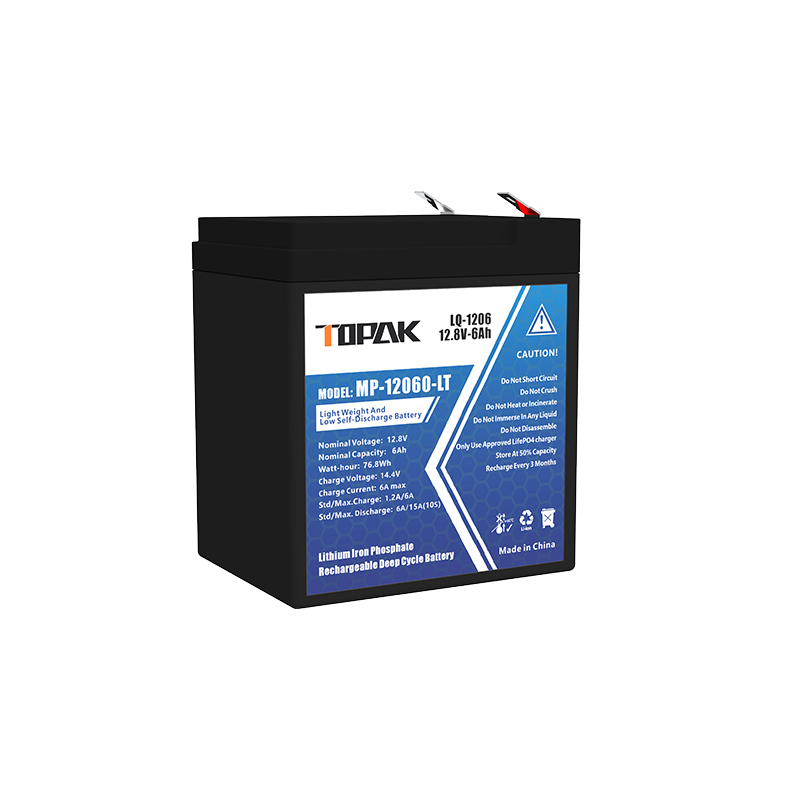 12.8V 6Ah LiFePO4 Battery 10A Max Discharge for Electric Tools and Toys TOPAK