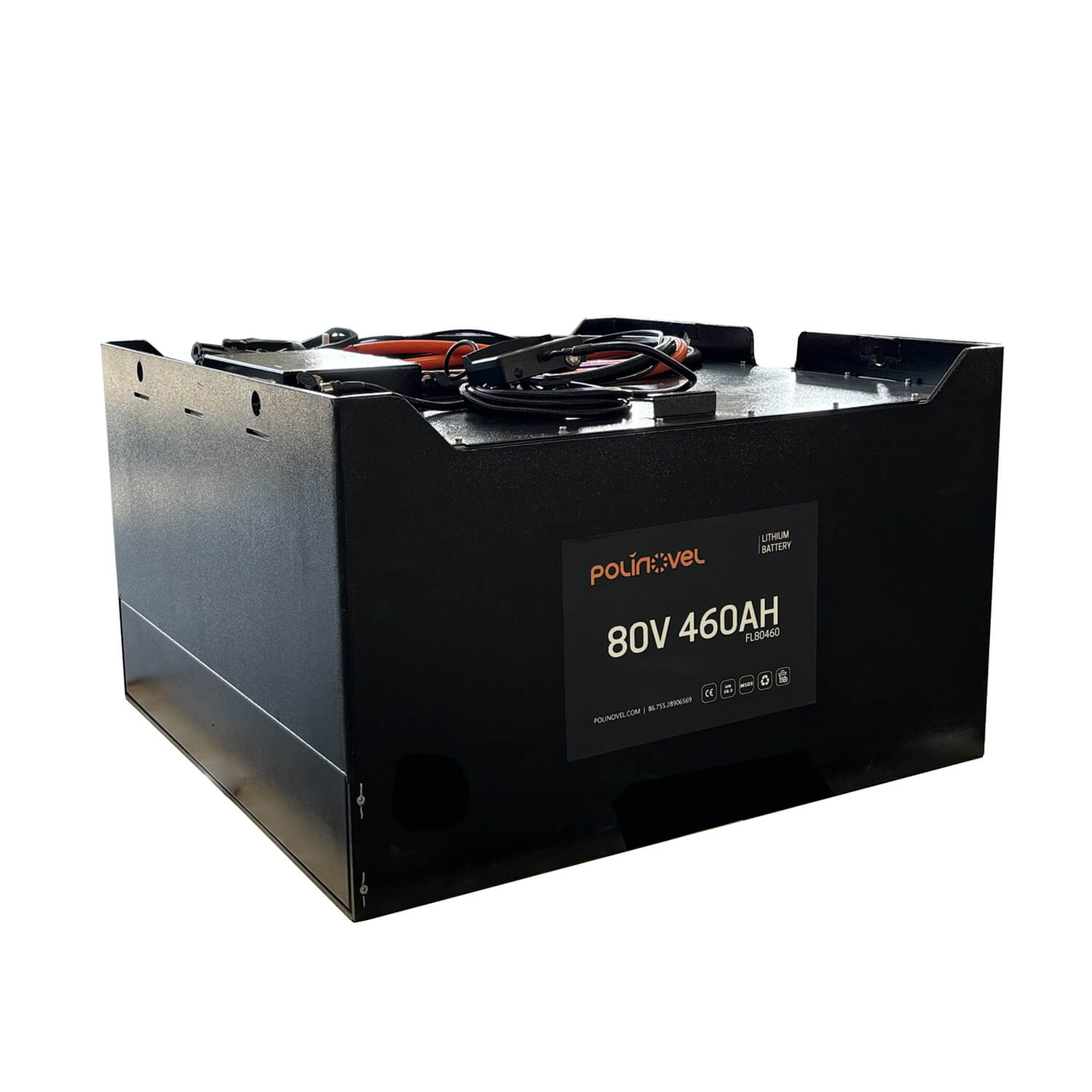 80V 460Ah LiFePO4 Forklift Battery High-Capacity Long-Life Fast-Charging for Material Handling and AGV Applications Polinovel