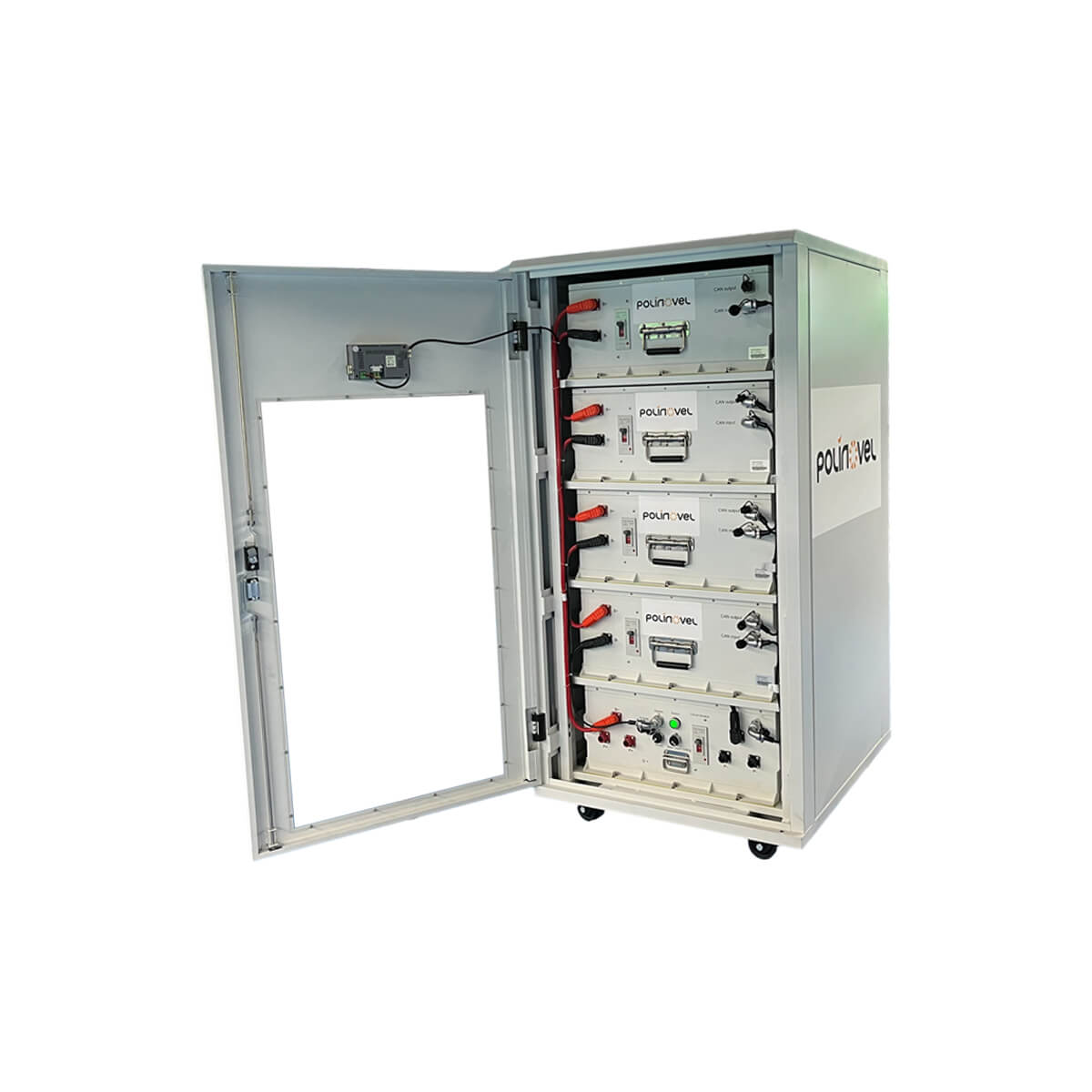 204V High Voltage LiFePO4 Energy Storage Battery 280Ah 57KWh for Solar Power Systems Polinovel