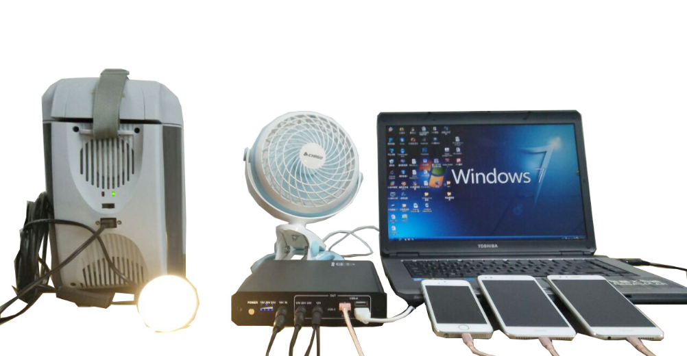 In-house Charging & Storage 2 30000mAh LiFePO4 Solar Power Bank for Outdoor Emergency Backup Megasolar