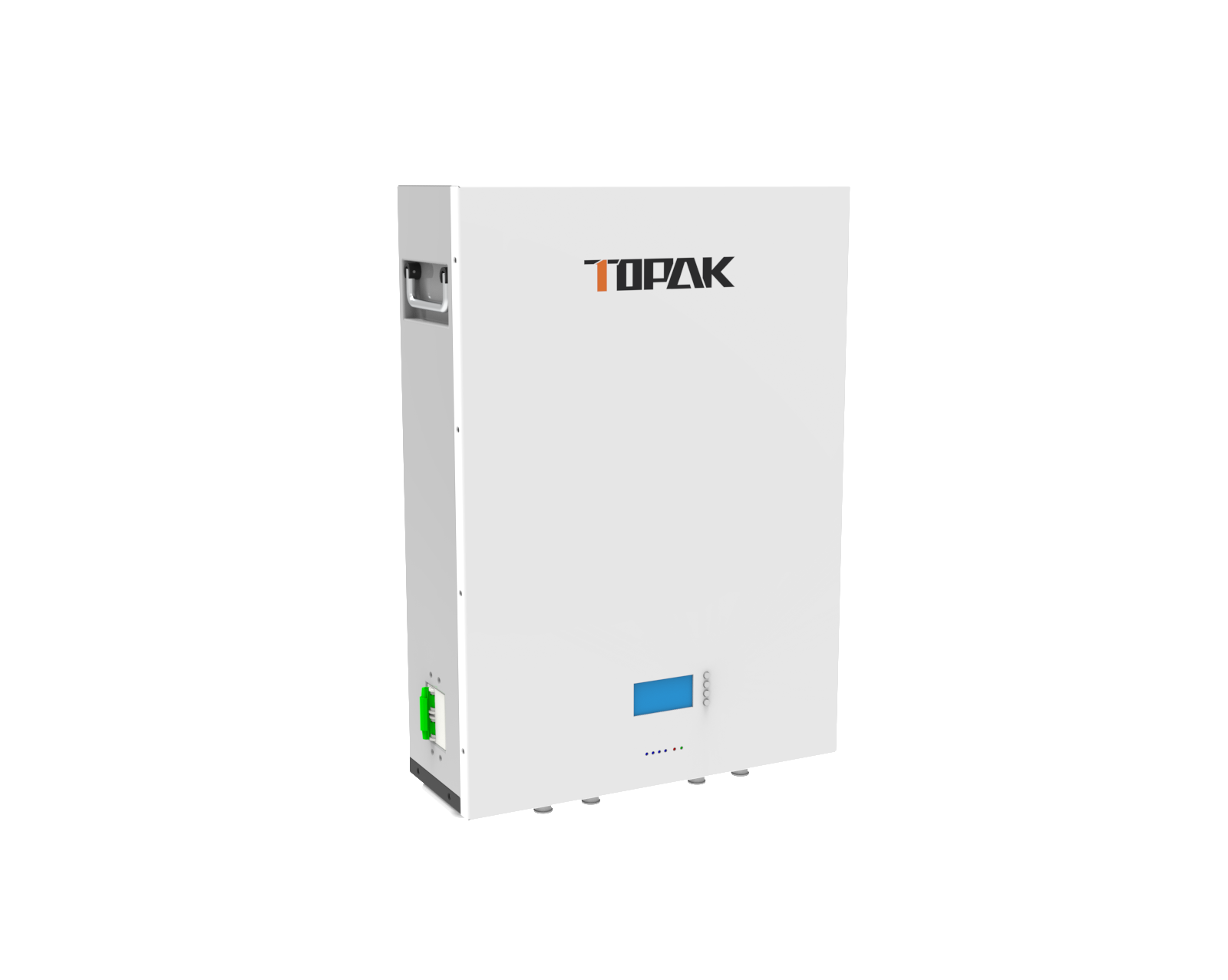 Wall-mounted 25.6V 200Ah LiFePO4 Battery 5.12kWh High-Capacity Residential Energy Storage System TOPAK