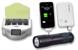 Battery Charger Four-in-One AA AAA Ni-MH LED Lamp for Home Travel Use